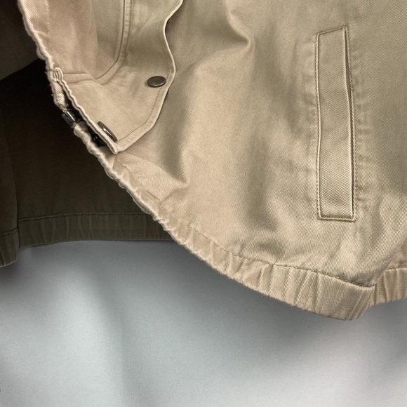 CJ Banks tan khaki zipper and button jacket 2X - Picture 5 of 7